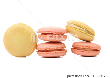 Two various macaron cakes. Two various macaron cakes. 10849575