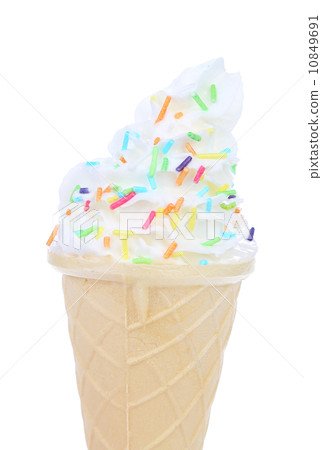 Sprinkle soft serve ice cream 10849691