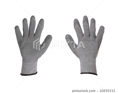 Pair of rubber gloves. Pair of rubber gloves. 10850332