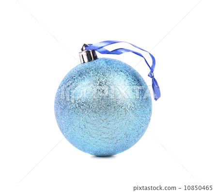 Blue christmas ball. 10850465