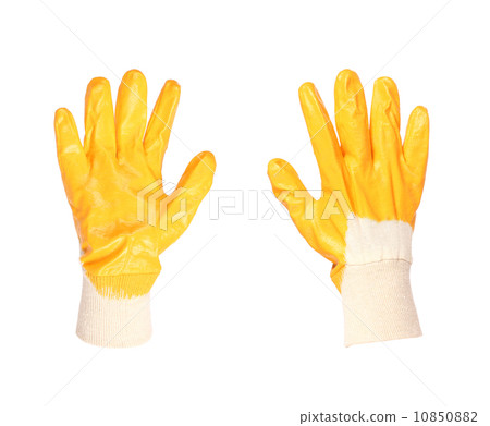 Yellow working glove 10850882