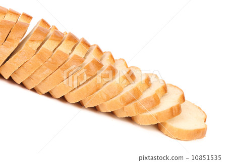 Sliced white bread Sliced white bread 10851535