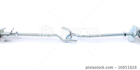 screw-rings are located on a white background 10851828