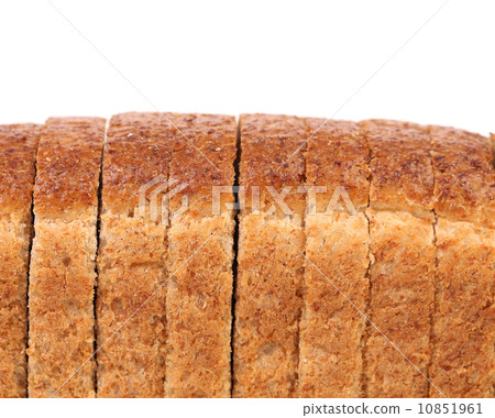 Sliced bread isolated on white 10851961
