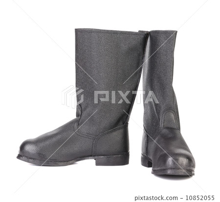 Black kersey boots. 10852055