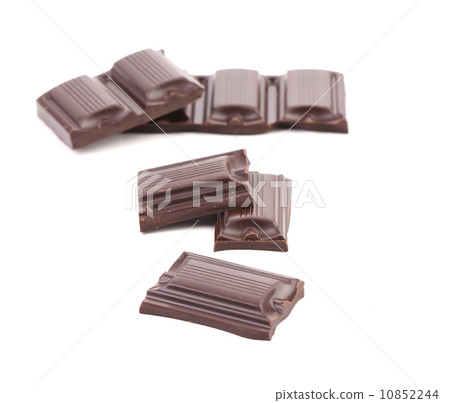 Tasty morsel of dark chocolate. 10852244