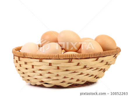 Egg collection isolated on white background 10852263