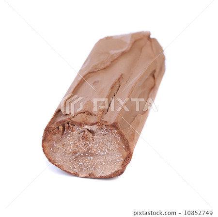 Roll of chocolate ice cream 10852749