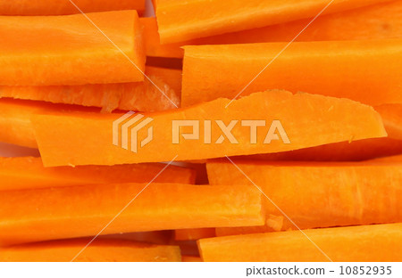 Background of fresh carrots sticks. 10852935