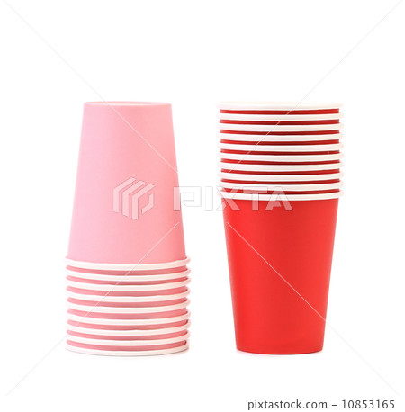 Pile of colorful paper coffee cup. Pile of colorful paper coffee cup. 10853165