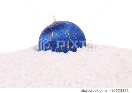Blue christmas ball. Blue christmas ball. 10853351