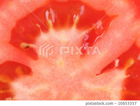 slice of tomato isolated 10853357