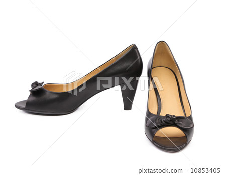 Pair of black woman shoes. 10853405