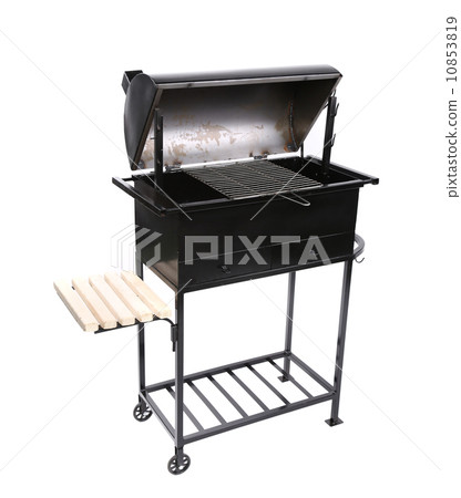 new black barbecue with a cover over 10853819