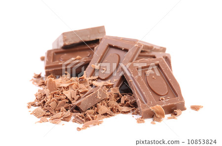 Chocolate bars and shaving. 10853824