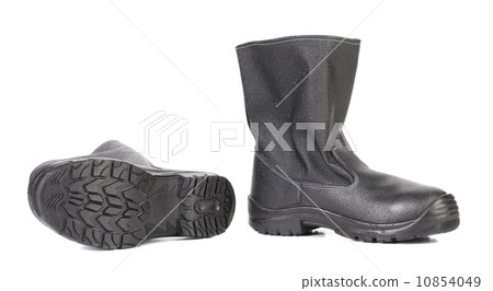 Black man's leather boots. Black man's leather boots. 10854049