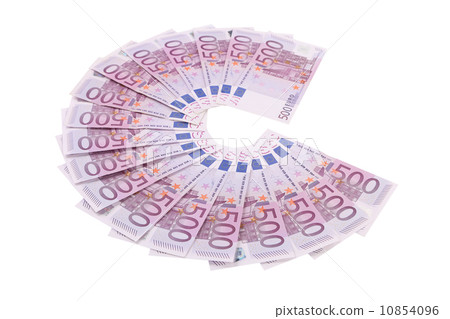 Several 500 euro banknotes 10854096