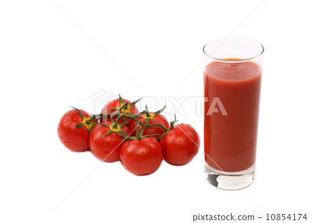 Tomato and juice. Tomato and juice. 10854174