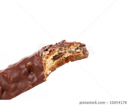 Bitten bar of chocolate. Bitten bar of chocolate. 10854176
