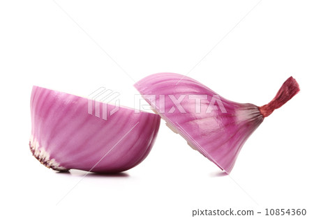 Cutted red onion and 10854360