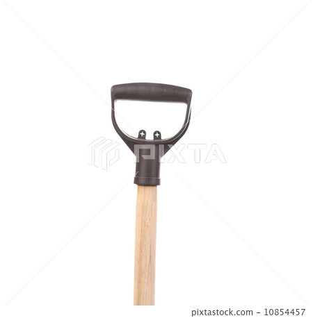 Close up of snow shovel handle. 10854457