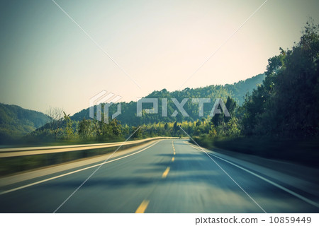 Retro Mountains Highway Retro Mountains Highway 10859449