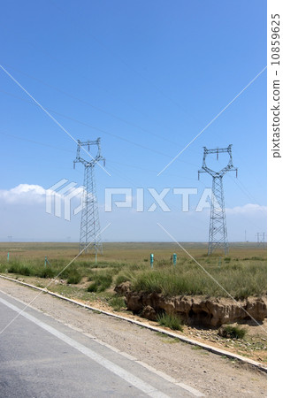Highway electricity pylon 10859625