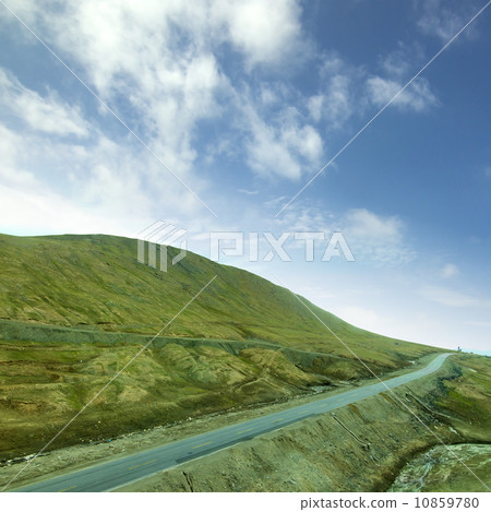 Desolate mountain road 10859780