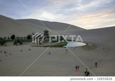 Crescent Moon Spring in Dunhuang 10859826
