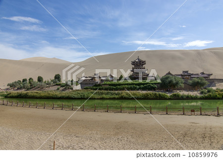 Chinese Dunhuang Crescent Lake Chinese Dunhuang Crescent Lake 10859976