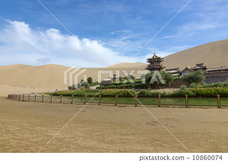 Chinese Dunhuang Crescent Lake 10860074