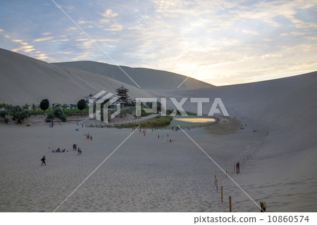 Chinese Dunhuang Crescent Lake Chinese Dunhuang Crescent Lake 10860574