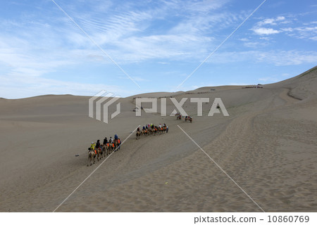 In Chinese Dunhuang desert camel 10860769
