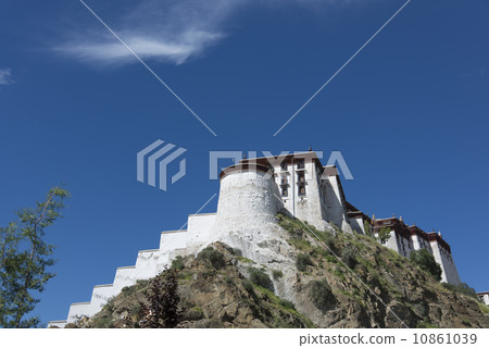 China Tibet grassland and the Potala Palace. China Tibet grassland and the Potala Palace. 10861039