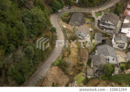 Winding roads and villages 10861264