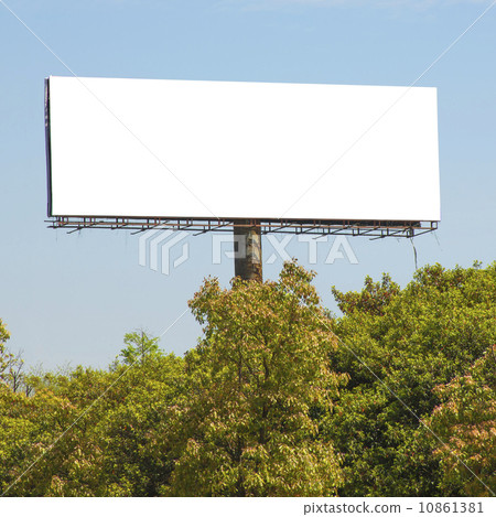 Trees and billboards 10861381