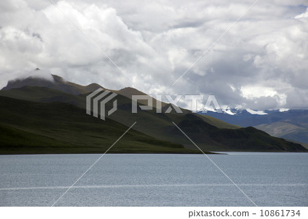 China mountain lakes in Tibet China mountain lakes in Tibet 10861734
