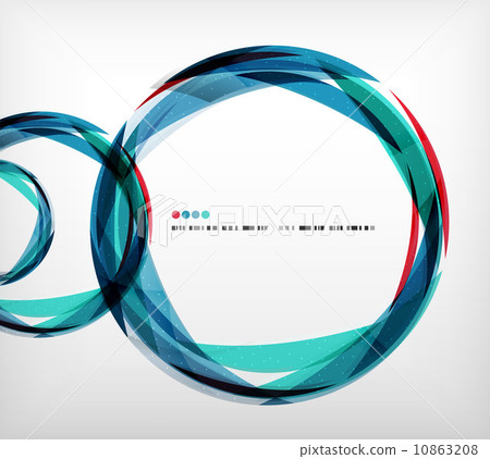 Blue ring - business abstract bubble 10863208