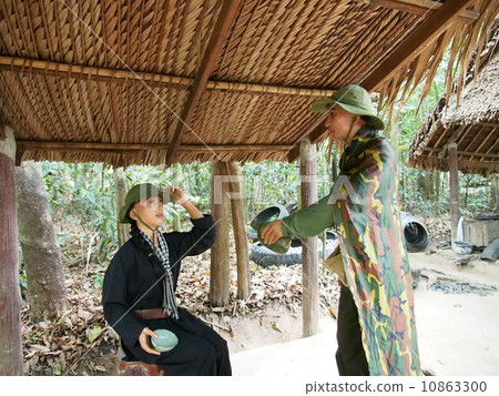 在越南的地下隧道黃瓜本Yuuk Viet Cong戰士玩偶 10863300
