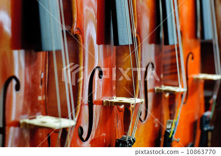 Violin hanging on the wall 10863770