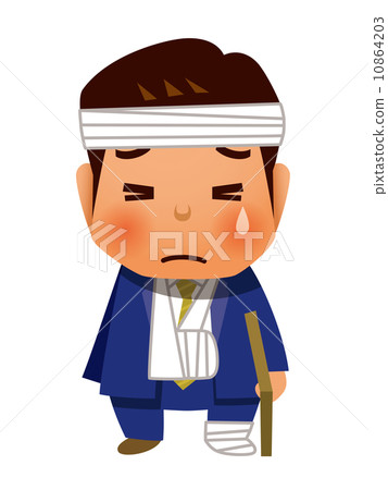 A broken businessman A broken businessman 10864203