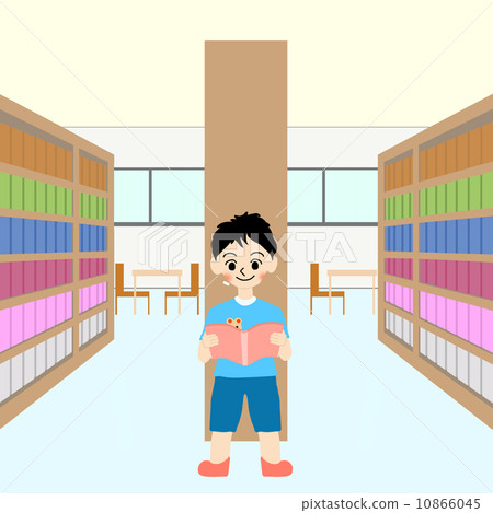 A boy reading a book A boy reading a book 10866045