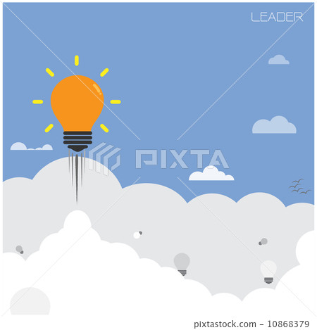 creative light bulb ,leader concept-插圖素材 [10868379] - PIXTA圖庫
