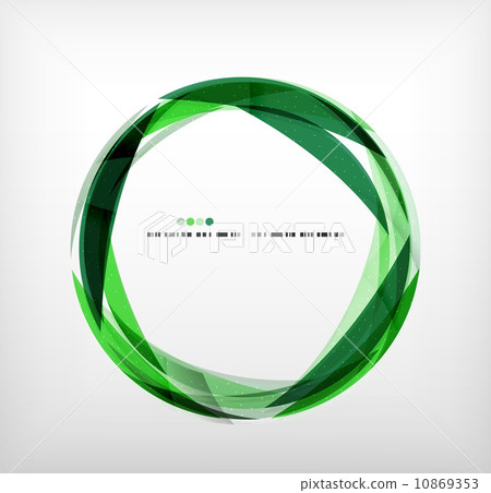 Green ring - business abstract bubble 10869353