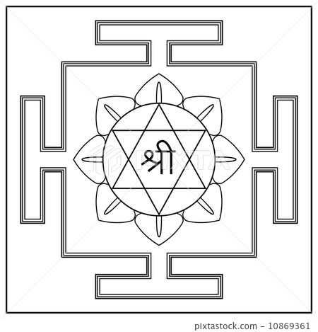 Yantra Goddess Lakshmi. Yantra Goddess Lakshmi. 10869361
