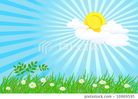 Sun with rays 10869595