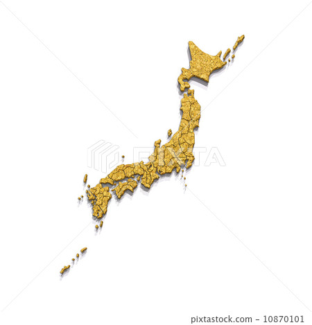 Japan map of wood grain · white map drawing Japan map of wood grain · white map drawing 10870101
