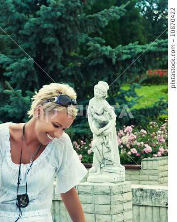 Beautiful blonde smiling Beautiful blonde smiling 10870422