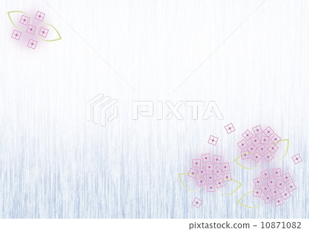 雨和繡球花 雨和繡球花 10871082