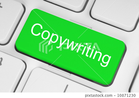 Green copywriting button . 10871230